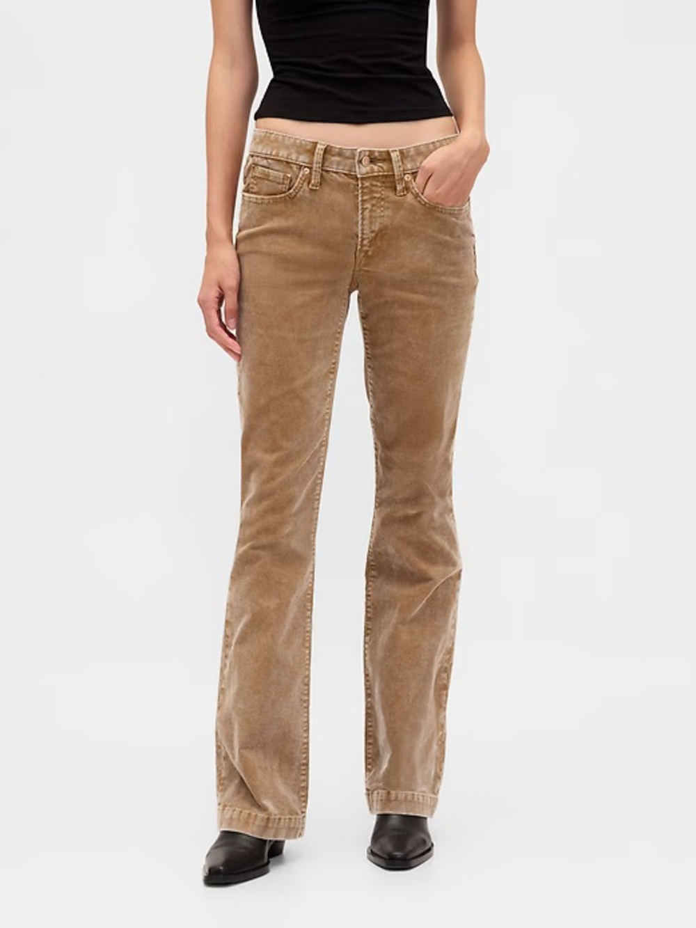 Gap Low Rise Corduroy Long & Lean Pants Size 0